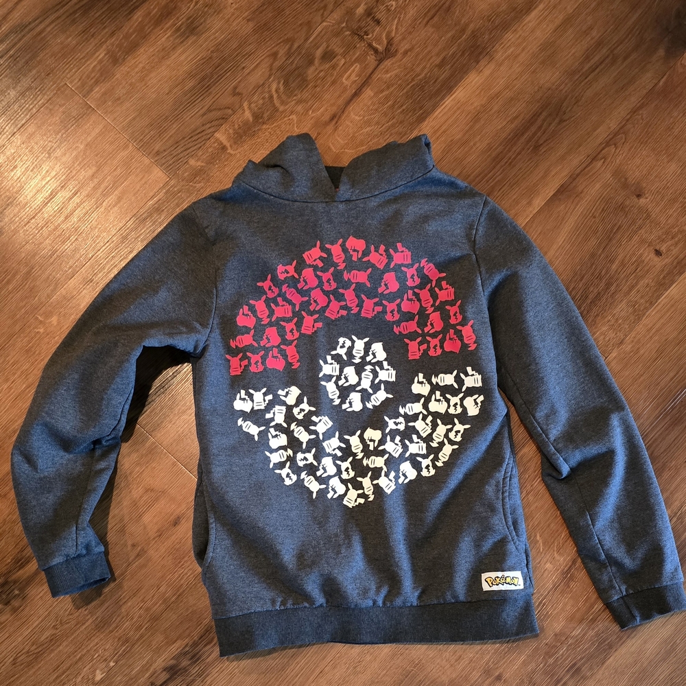 Kids Pokemon Gray Hoodie